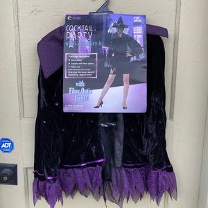 COPY - Halloween witch cape, hat, gloves